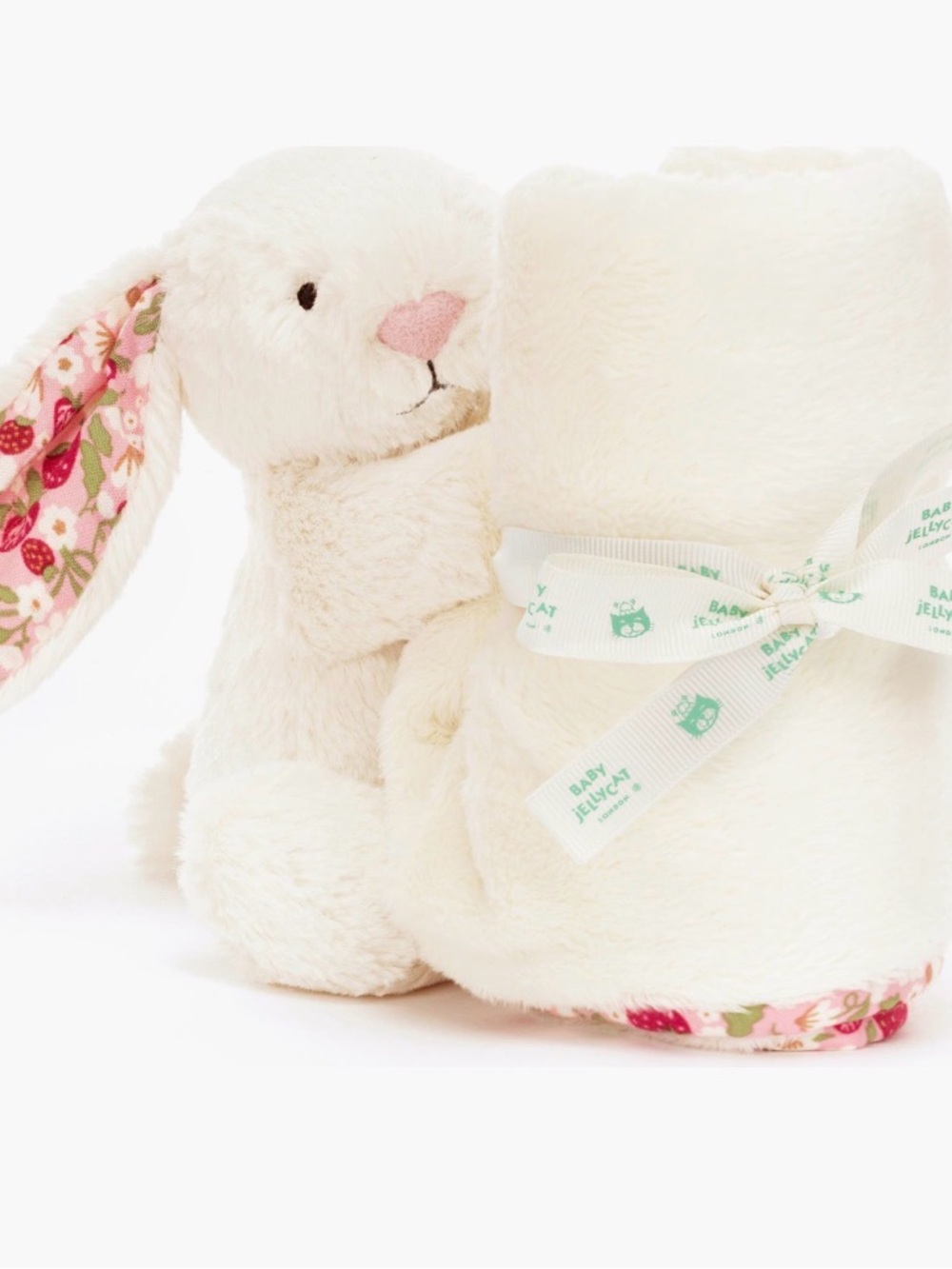 Jellycat Blossom Cream Bunny 'Berry' Soother